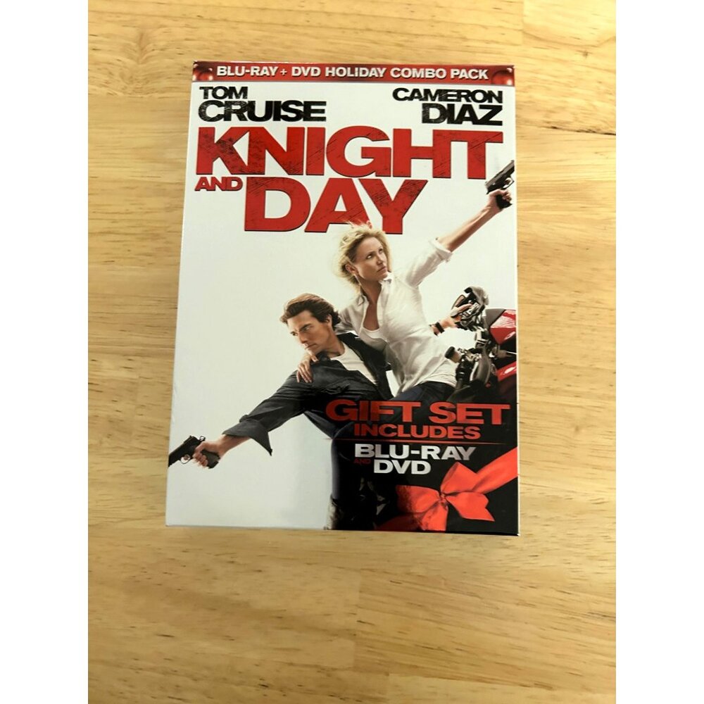 Knight And Day 2010 Blu-Ray DVD Holiday Combo Pack Action Tom Cruise Pre-Owned